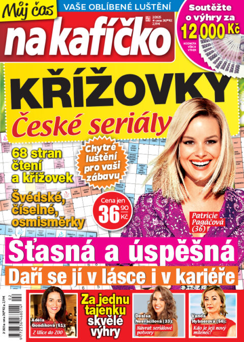 Aktuální číslo časopisu Křížovky České seriály – Můj čas na kafíčko