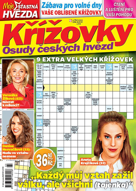 Aktuální číslo časopisu Křížovky Moje šťastná hvězda
